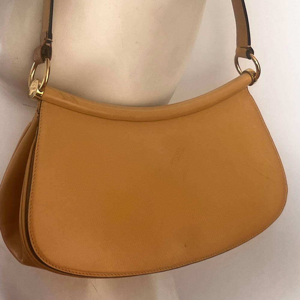 ESCADA Elegant Tan Leather Shoulder Bag